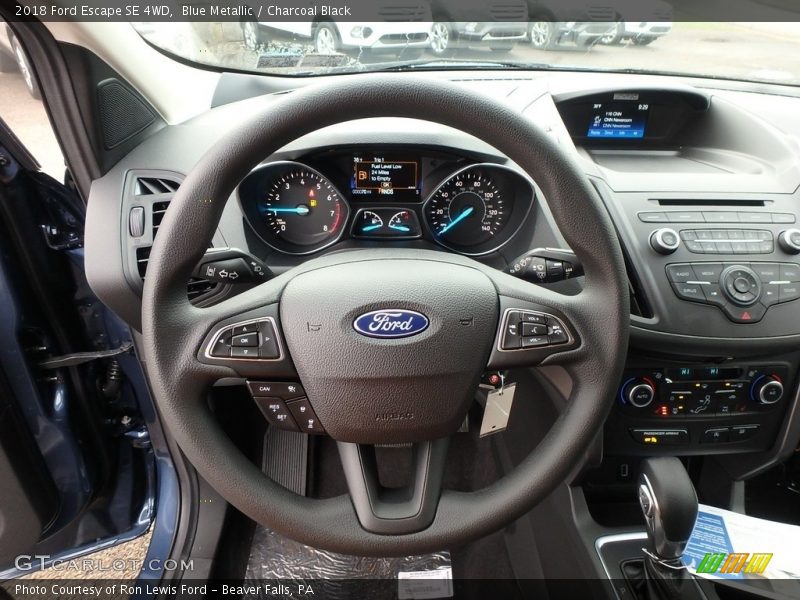 Blue Metallic / Charcoal Black 2018 Ford Escape SE 4WD