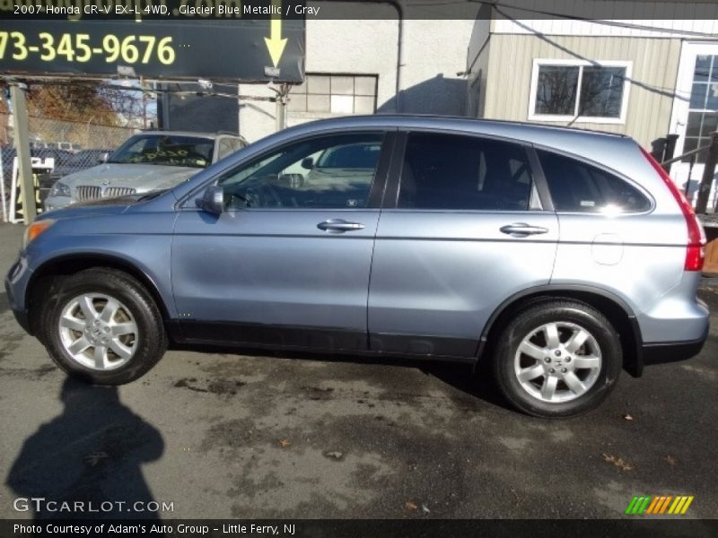 Glacier Blue Metallic / Gray 2007 Honda CR-V EX-L 4WD