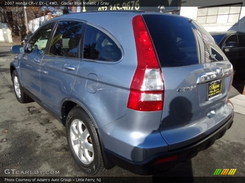 Glacier Blue Metallic / Gray 2007 Honda CR-V EX-L 4WD