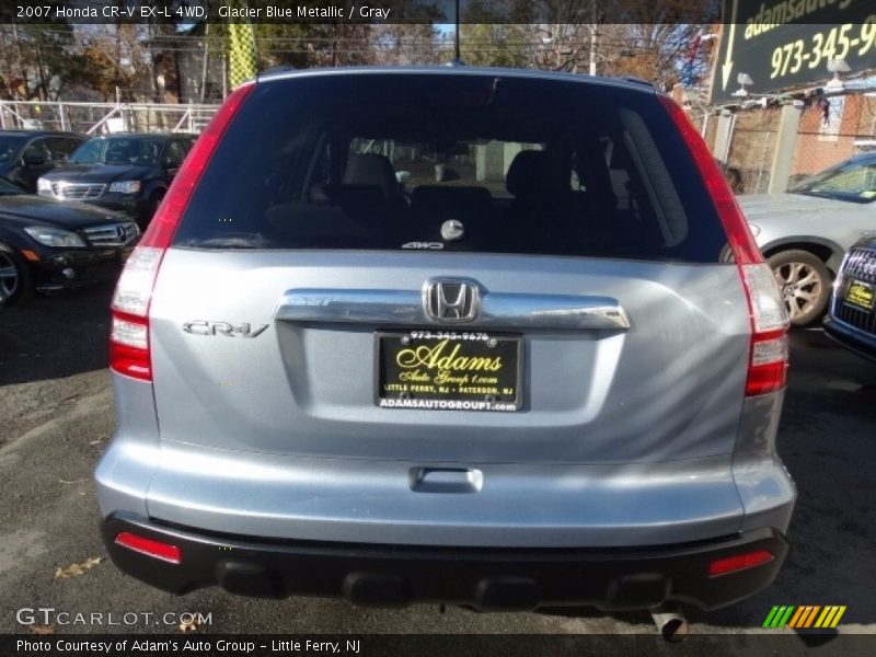 Glacier Blue Metallic / Gray 2007 Honda CR-V EX-L 4WD