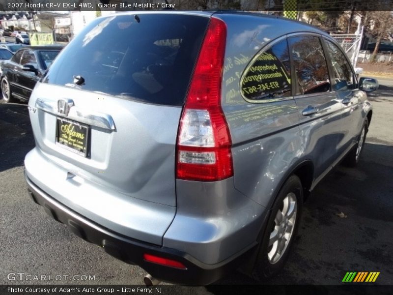 Glacier Blue Metallic / Gray 2007 Honda CR-V EX-L 4WD