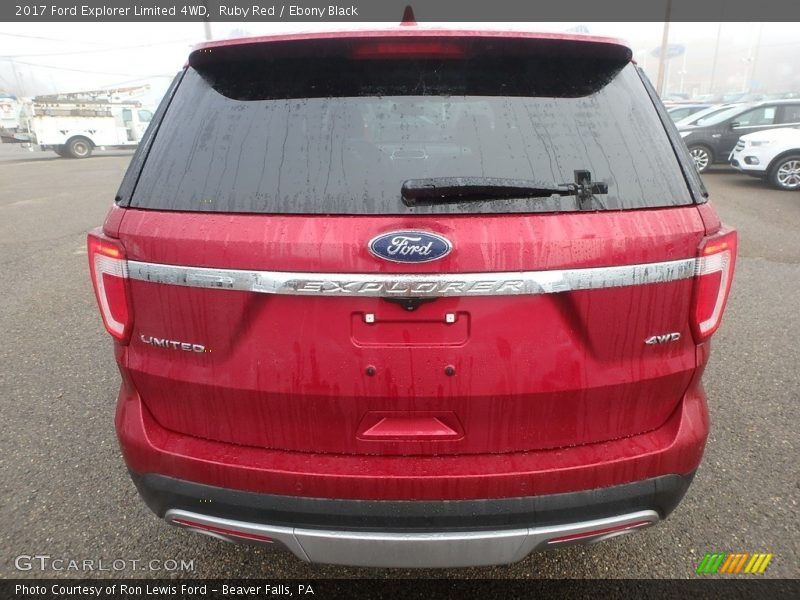 Ruby Red / Ebony Black 2017 Ford Explorer Limited 4WD