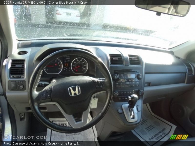 Glacier Blue Metallic / Gray 2007 Honda CR-V EX-L 4WD