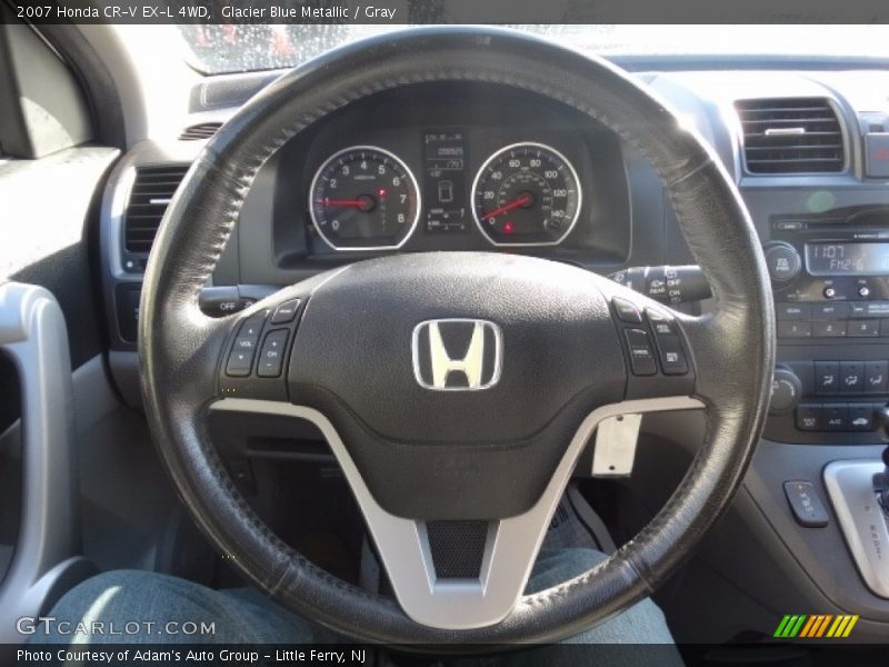 Glacier Blue Metallic / Gray 2007 Honda CR-V EX-L 4WD
