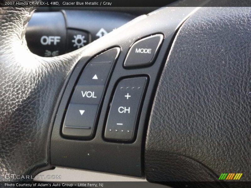 Glacier Blue Metallic / Gray 2007 Honda CR-V EX-L 4WD