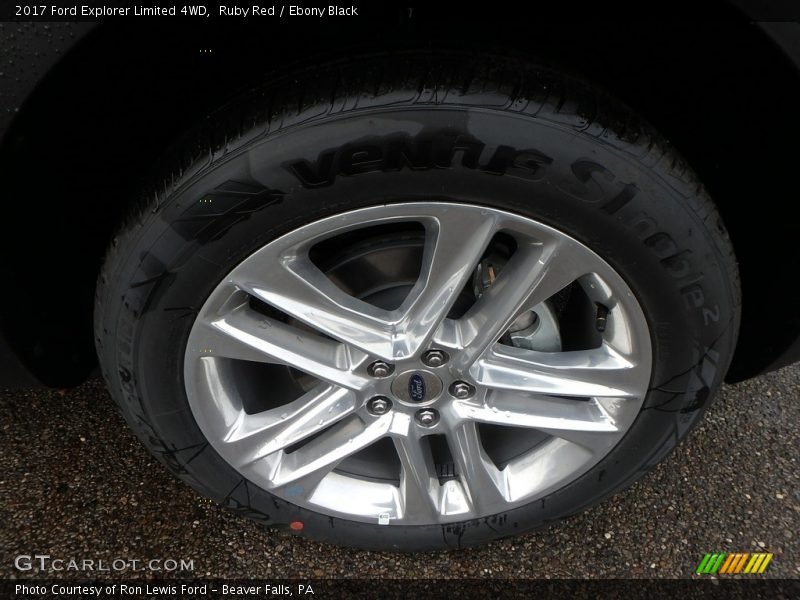 Ruby Red / Ebony Black 2017 Ford Explorer Limited 4WD