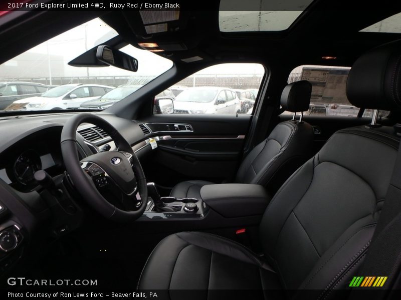 Ruby Red / Ebony Black 2017 Ford Explorer Limited 4WD