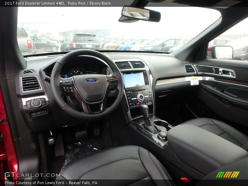 Ruby Red / Ebony Black 2017 Ford Explorer Limited 4WD