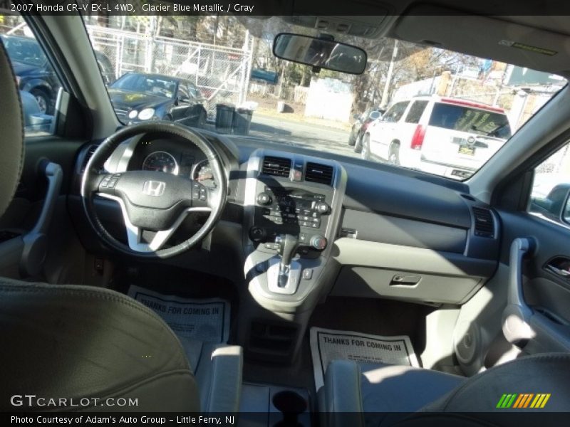 Glacier Blue Metallic / Gray 2007 Honda CR-V EX-L 4WD