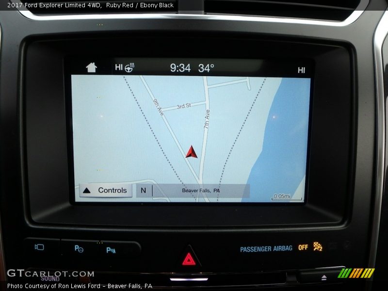 Ruby Red / Ebony Black 2017 Ford Explorer Limited 4WD