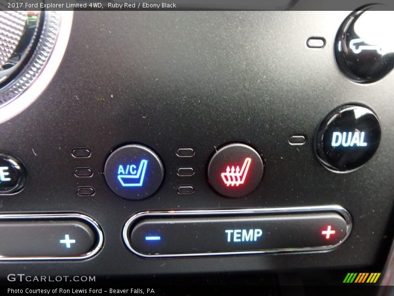 Ruby Red / Ebony Black 2017 Ford Explorer Limited 4WD