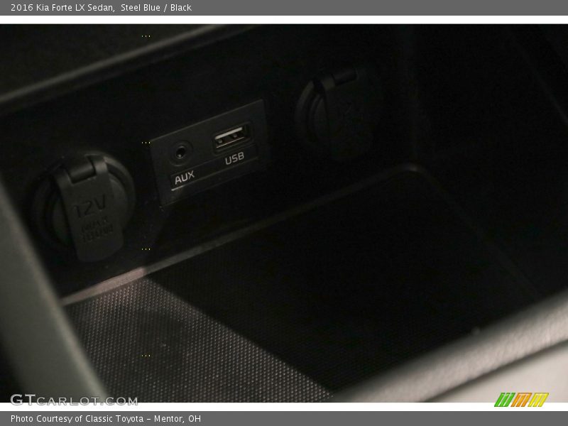 Steel Blue / Black 2016 Kia Forte LX Sedan