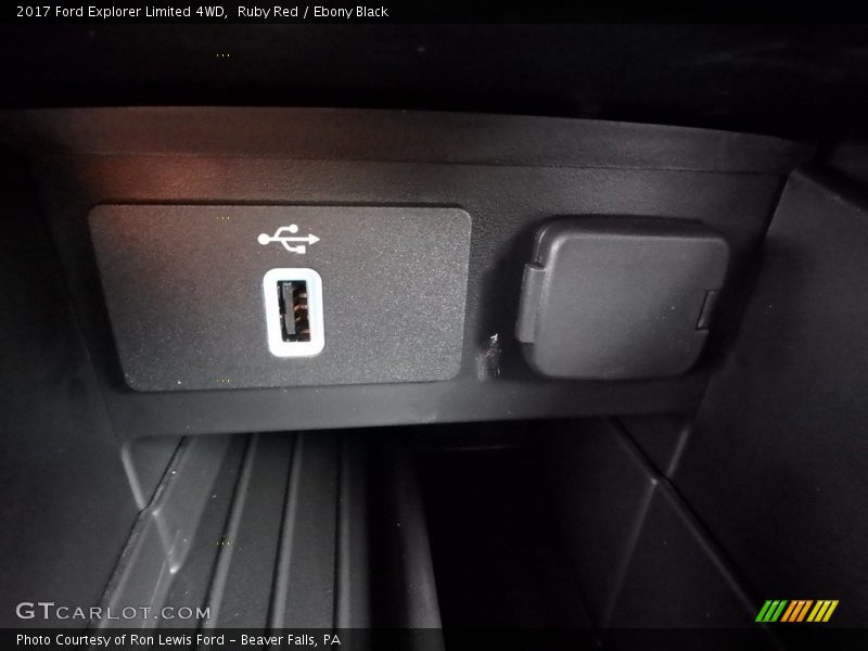 Ruby Red / Ebony Black 2017 Ford Explorer Limited 4WD