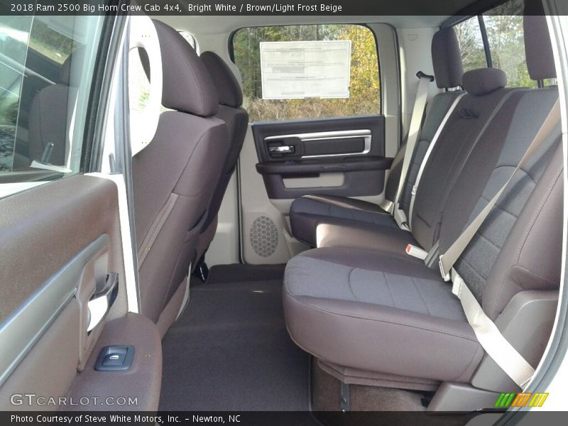 Bright White / Brown/Light Frost Beige 2018 Ram 2500 Big Horn Crew Cab 4x4
