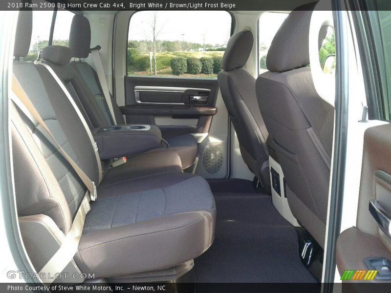 Bright White / Brown/Light Frost Beige 2018 Ram 2500 Big Horn Crew Cab 4x4