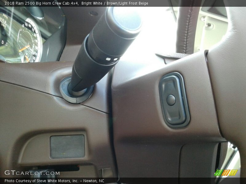 Bright White / Brown/Light Frost Beige 2018 Ram 2500 Big Horn Crew Cab 4x4