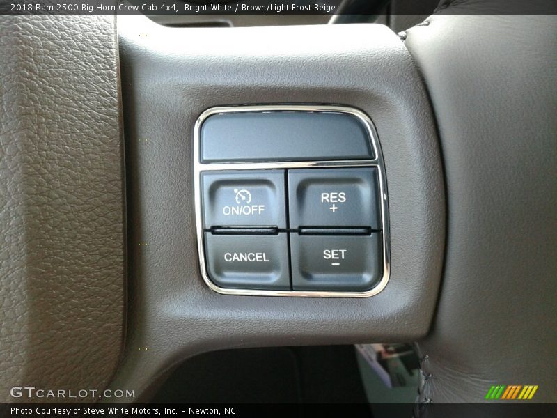 Bright White / Brown/Light Frost Beige 2018 Ram 2500 Big Horn Crew Cab 4x4