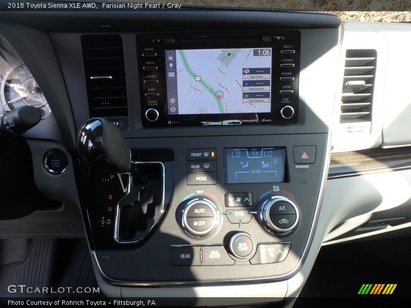 Navigation of 2018 Sienna XLE AWD