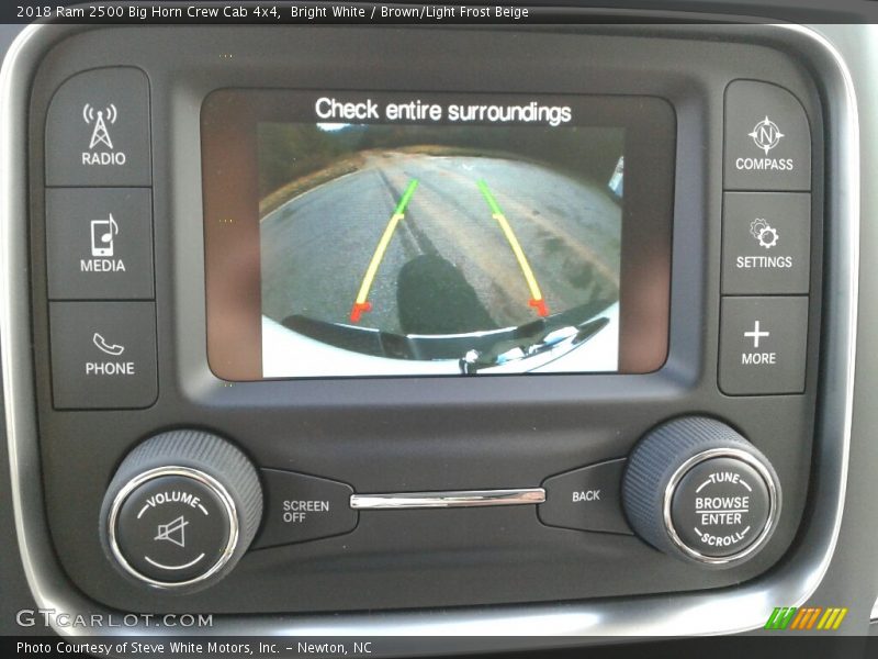 Bright White / Brown/Light Frost Beige 2018 Ram 2500 Big Horn Crew Cab 4x4
