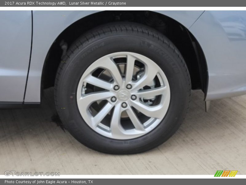 Lunar Silver Metallic / Graystone 2017 Acura RDX Technology AWD