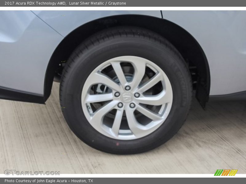 Lunar Silver Metallic / Graystone 2017 Acura RDX Technology AWD