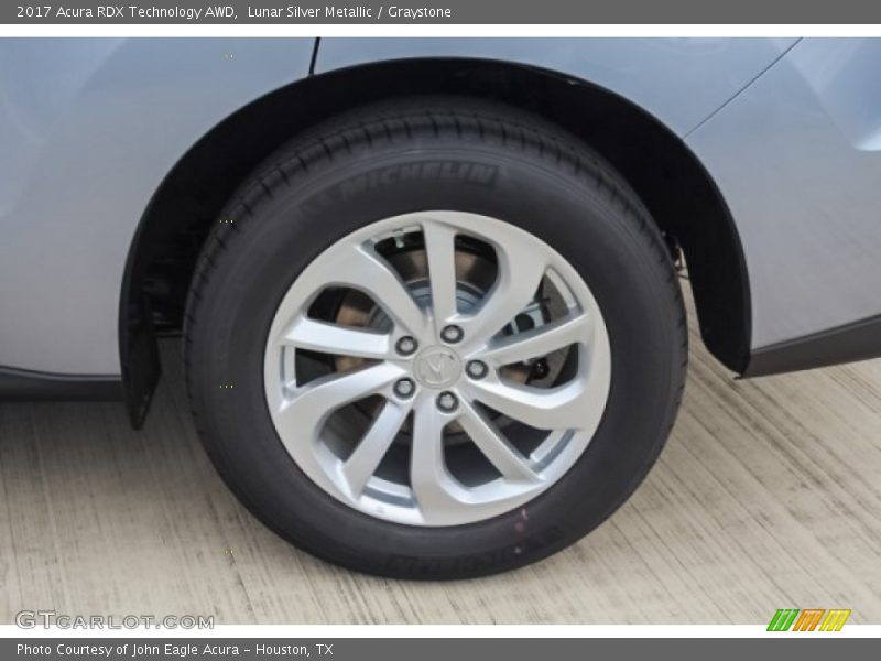 Lunar Silver Metallic / Graystone 2017 Acura RDX Technology AWD