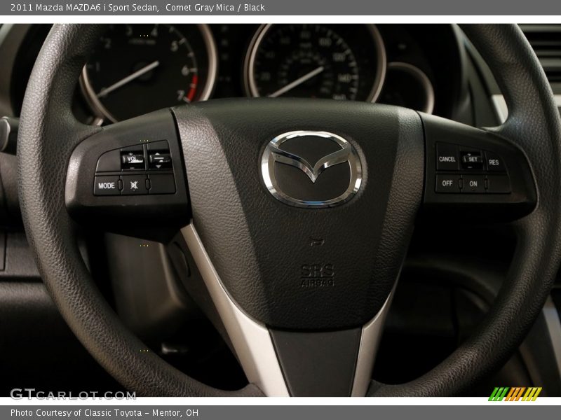 Comet Gray Mica / Black 2011 Mazda MAZDA6 i Sport Sedan