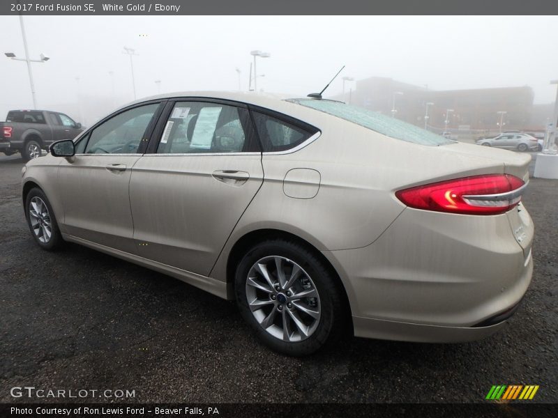 White Gold / Ebony 2017 Ford Fusion SE