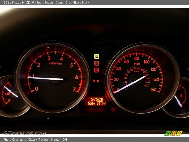 Comet Gray Mica / Black 2011 Mazda MAZDA6 i Sport Sedan