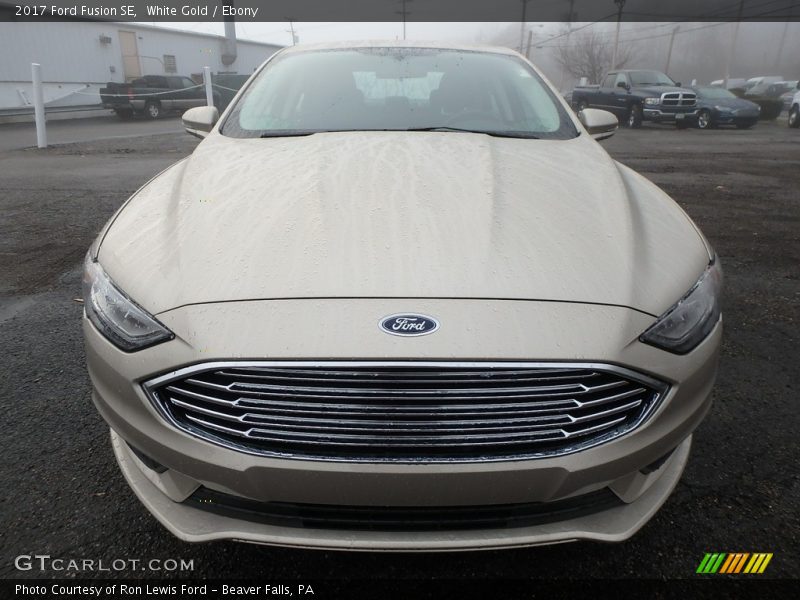 White Gold / Ebony 2017 Ford Fusion SE