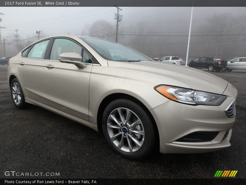 White Gold / Ebony 2017 Ford Fusion SE
