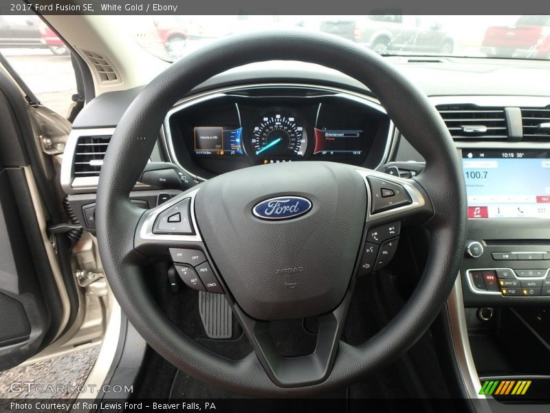 White Gold / Ebony 2017 Ford Fusion SE
