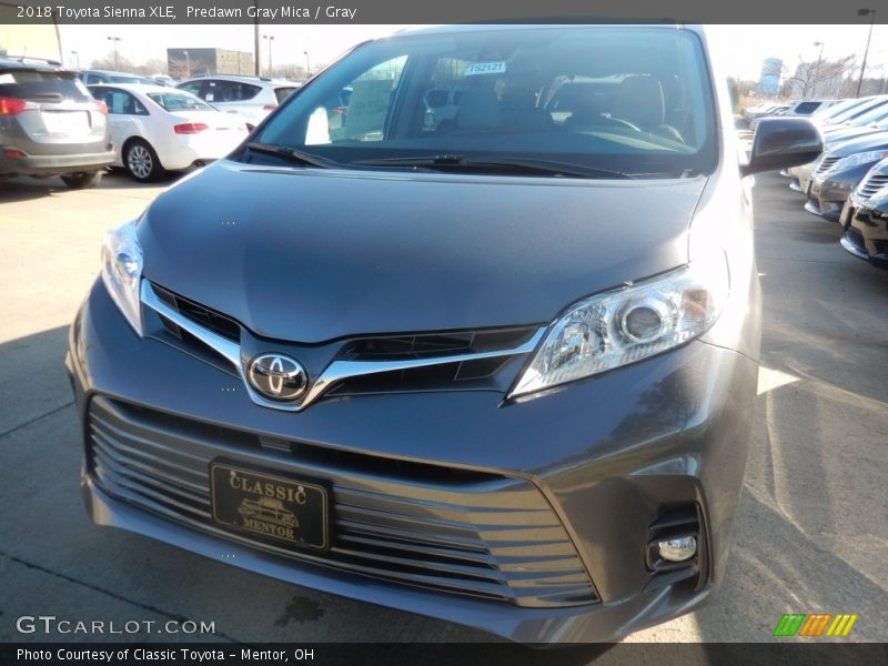 Predawn Gray Mica / Gray 2018 Toyota Sienna XLE
