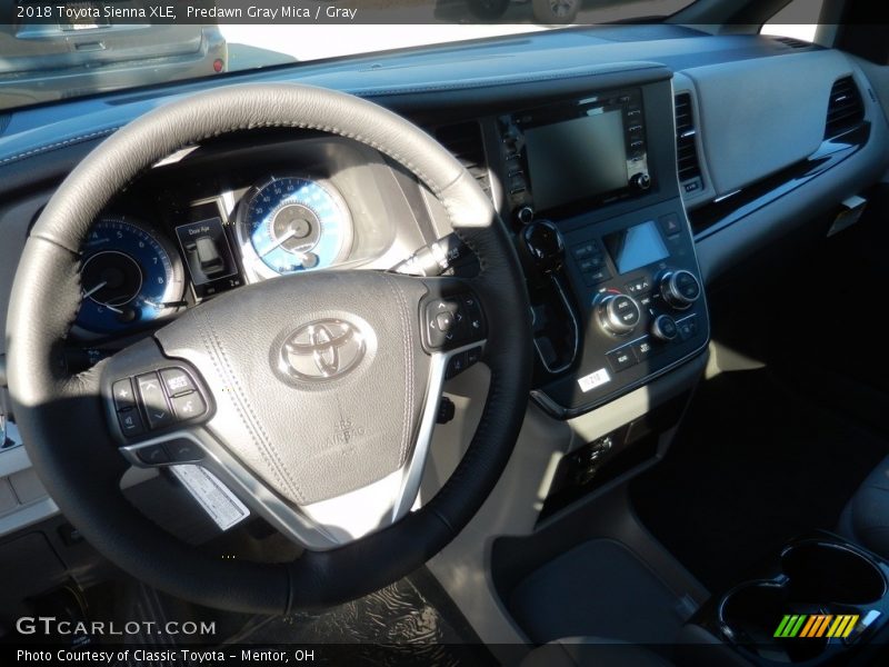 Predawn Gray Mica / Gray 2018 Toyota Sienna XLE