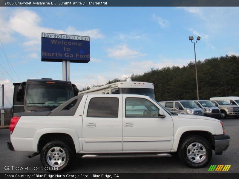 Summit White / Tan/Neutral 2005 Chevrolet Avalanche LT