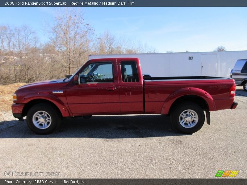 Redfire Metallic / Medium Dark Flint 2008 Ford Ranger Sport SuperCab