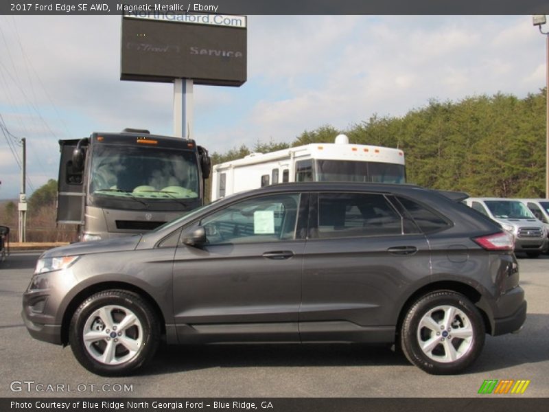 Magnetic Metallic / Ebony 2017 Ford Edge SE AWD