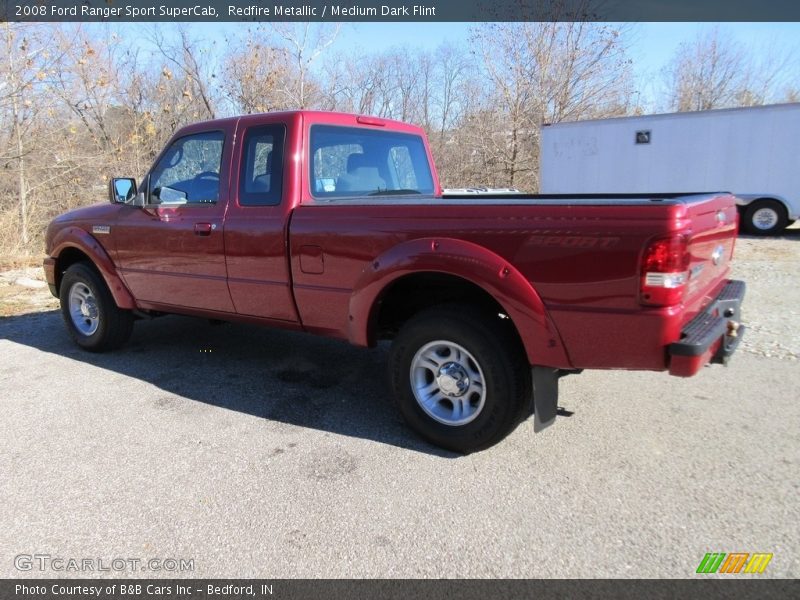 Redfire Metallic / Medium Dark Flint 2008 Ford Ranger Sport SuperCab