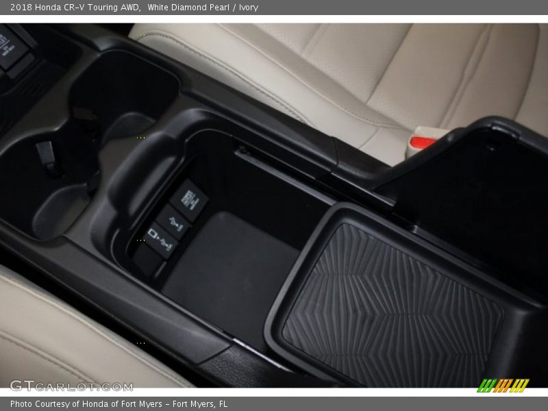White Diamond Pearl / Ivory 2018 Honda CR-V Touring AWD