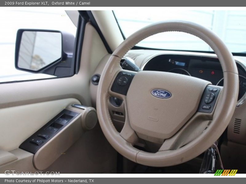 Oxford White / Camel 2009 Ford Explorer XLT