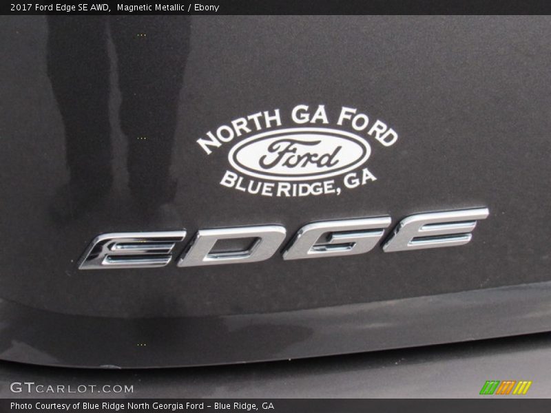 Magnetic Metallic / Ebony 2017 Ford Edge SE AWD