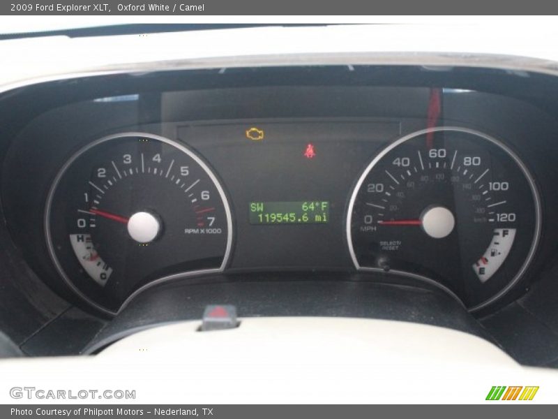 Oxford White / Camel 2009 Ford Explorer XLT