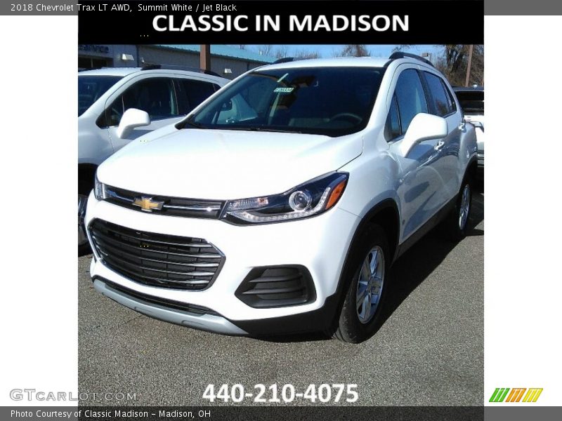 Summit White / Jet Black 2018 Chevrolet Trax LT AWD