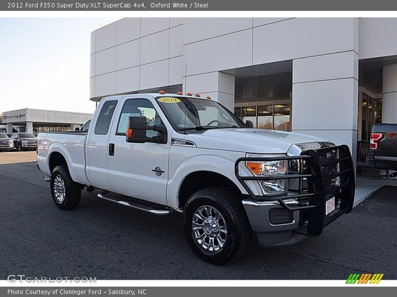 Oxford White / Steel 2012 Ford F350 Super Duty XLT SuperCab 4x4