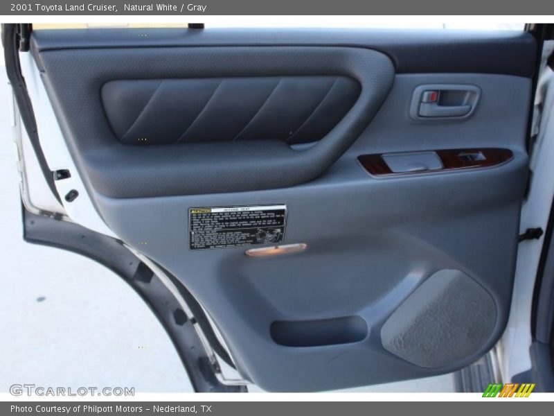 Natural White / Gray 2001 Toyota Land Cruiser