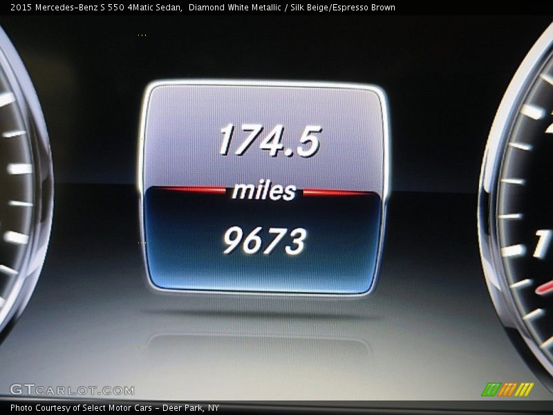 Diamond White Metallic / Silk Beige/Espresso Brown 2015 Mercedes-Benz S 550 4Matic Sedan