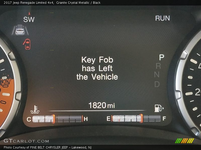 Granite Crystal Metallic / Black 2017 Jeep Renegade Limited 4x4