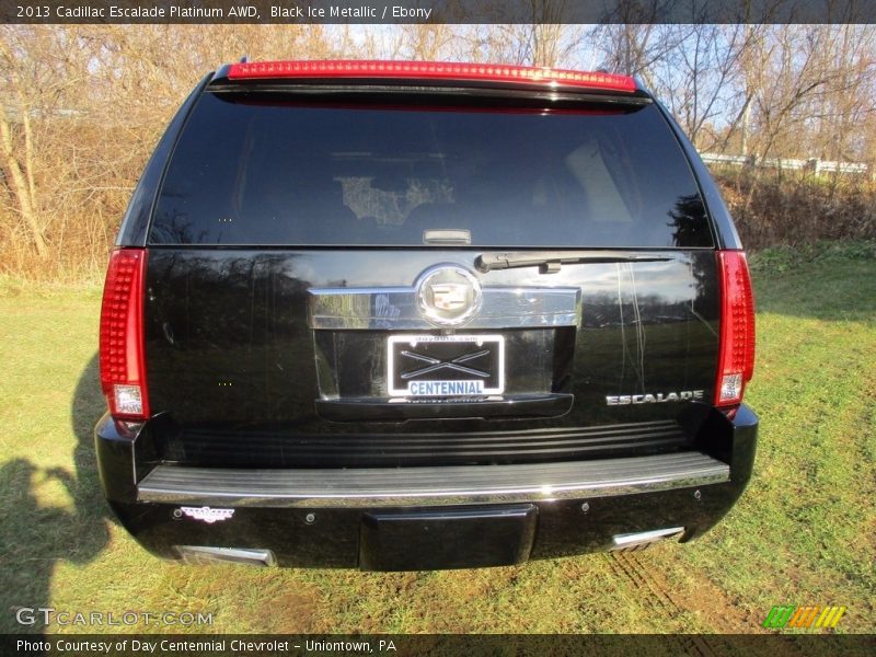 Black Ice Metallic / Ebony 2013 Cadillac Escalade Platinum AWD