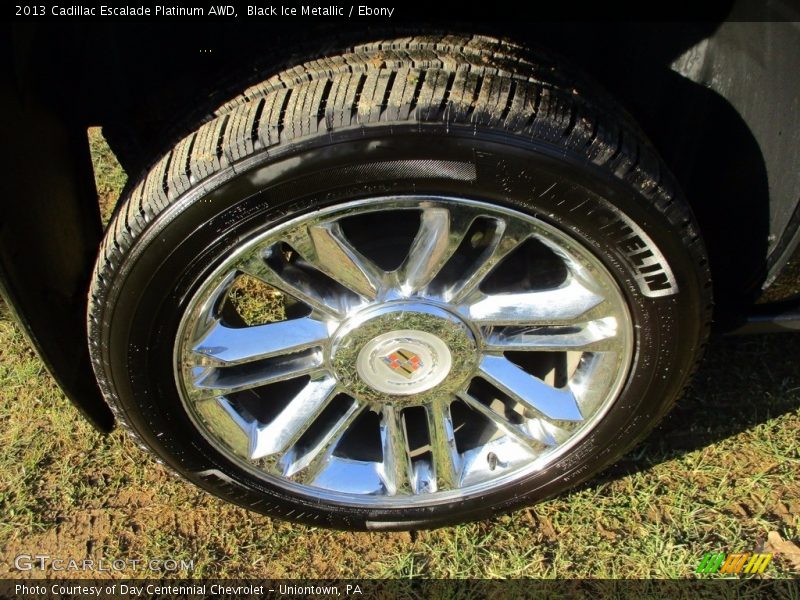 Black Ice Metallic / Ebony 2013 Cadillac Escalade Platinum AWD