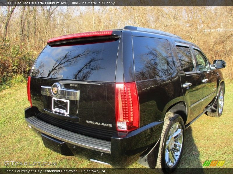 Black Ice Metallic / Ebony 2013 Cadillac Escalade Platinum AWD